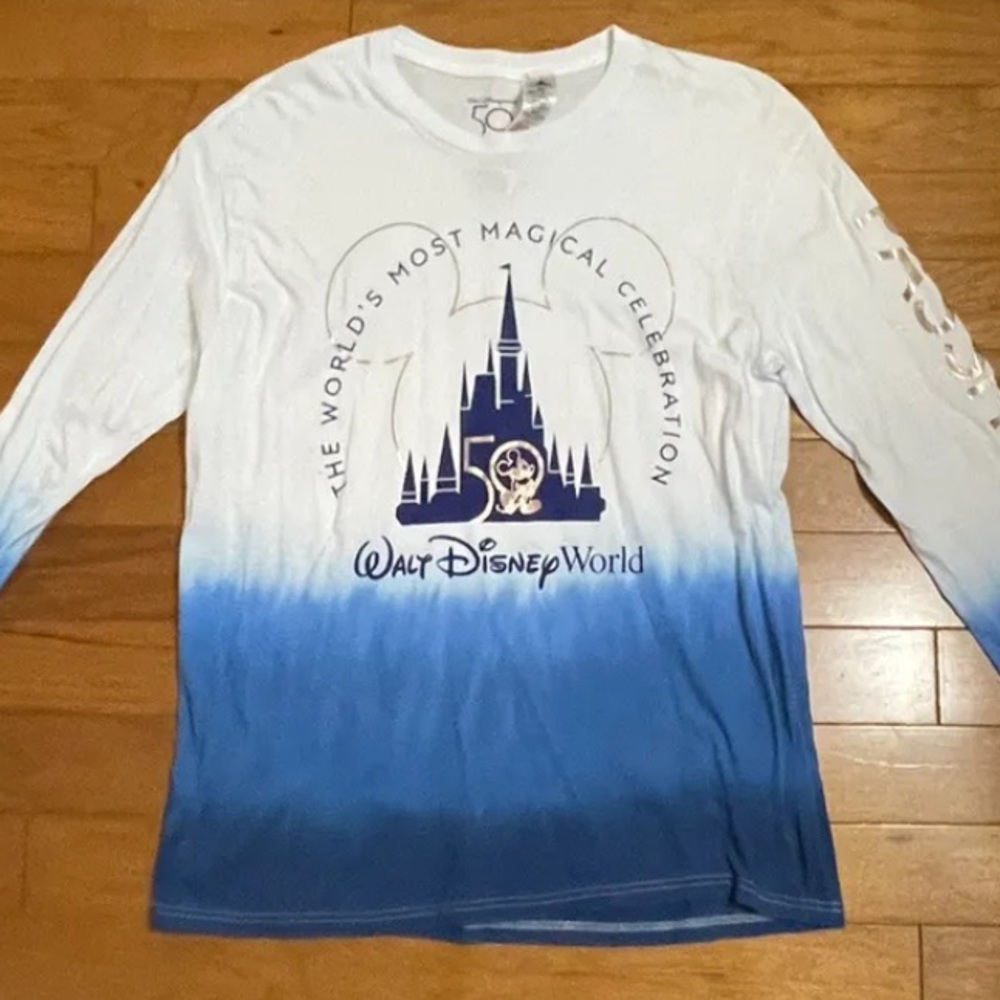 Disney Rare 50th Annual Pass Holder Tie-Dye Shirt